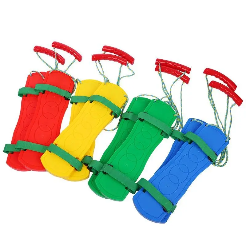 어린이 장난감 소년 소녀 두 사람 손 발 놀이 협동조합 보드 팀 빌딩 감각 통합 훈련 야외 게임 스포츠