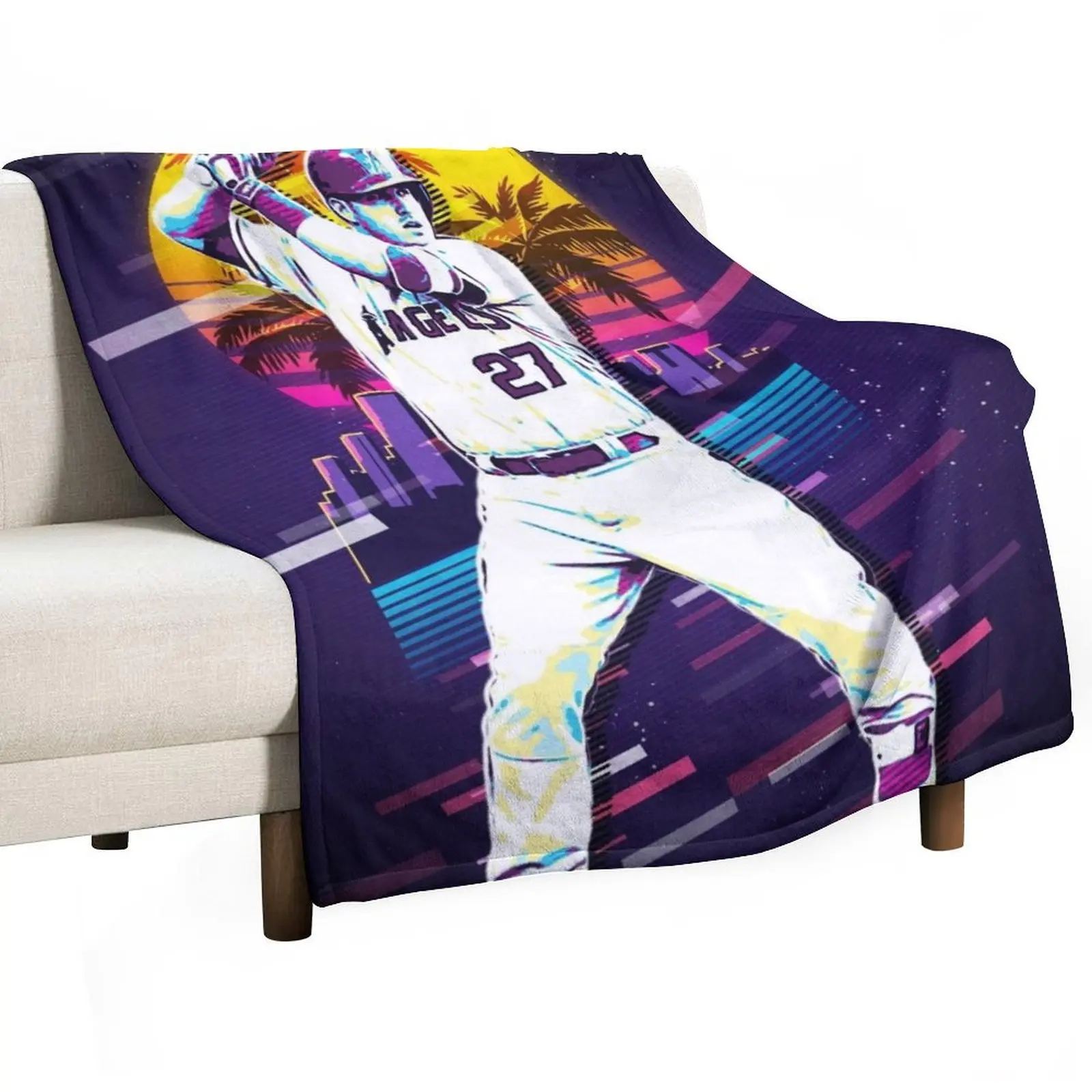 

Mike Trout Throw Blanket Soft Beds warm winter Decorative Beds Blankets