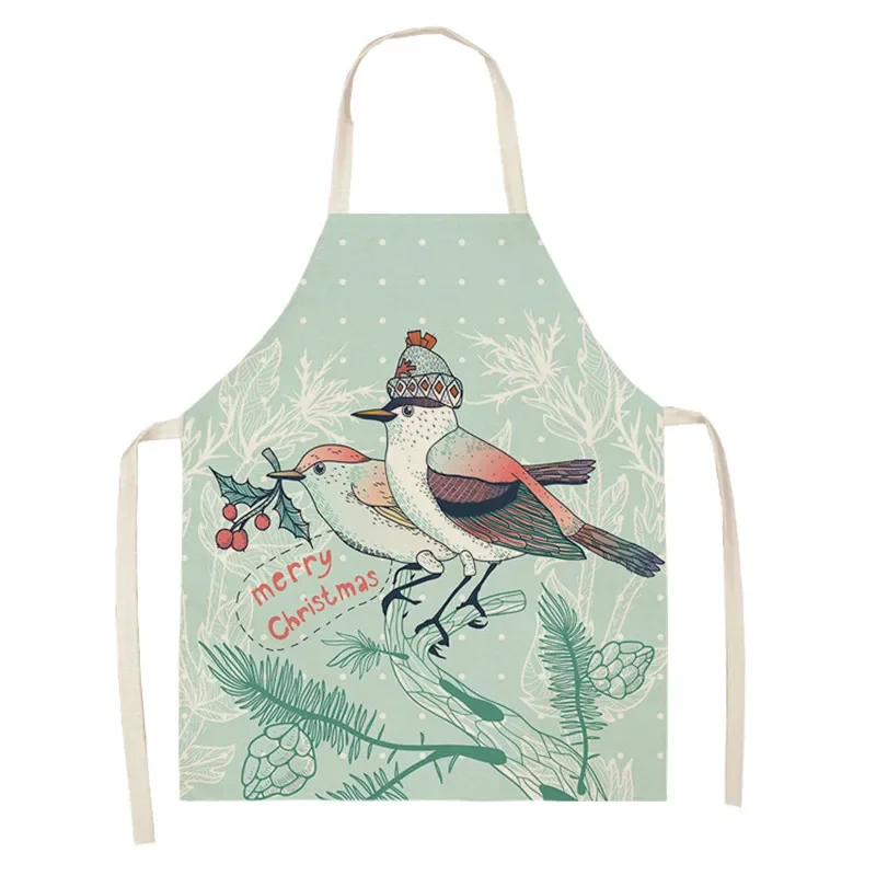 Bird print barista goods for home kitchen aprons for women Women kitchen apron master apron Apron for kitchen baking accessories