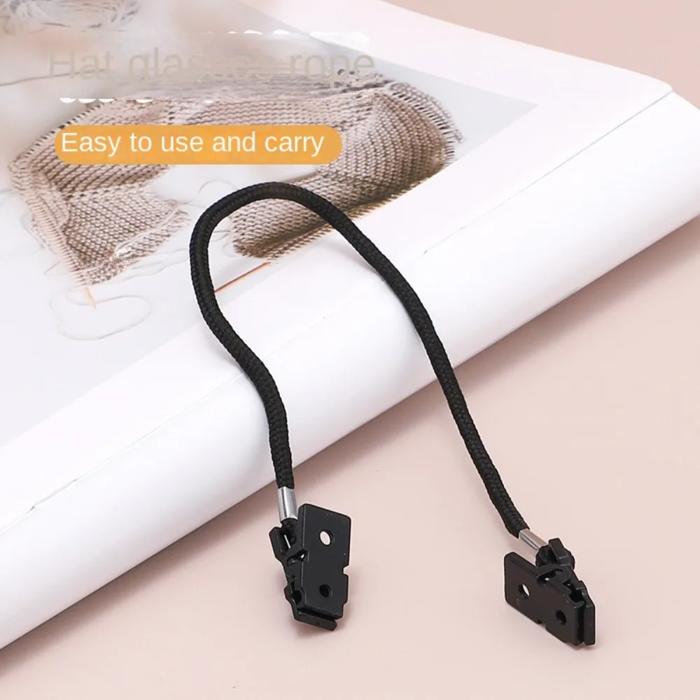 Hat Clip Holder Eyewear Retainer Hat Leash Windy Clip Cord Strap Windproof Clips Anti Fall Anti Loss Glasses Chain Hat Clip