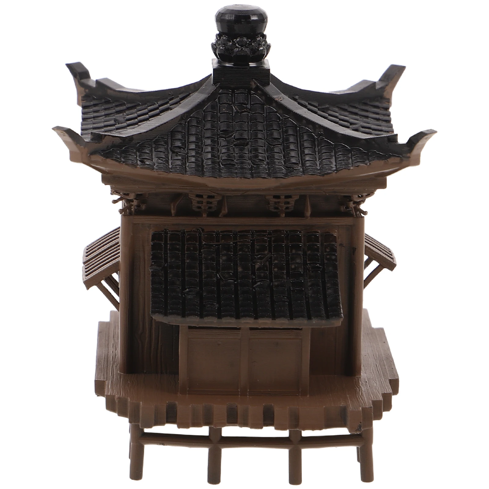 

Miniature Pavilion Statues: Resin Chinese Zen Decor For Bonsai Landscape, Asian Garden Ornament, Micro Landscape Pavilion, Fairy