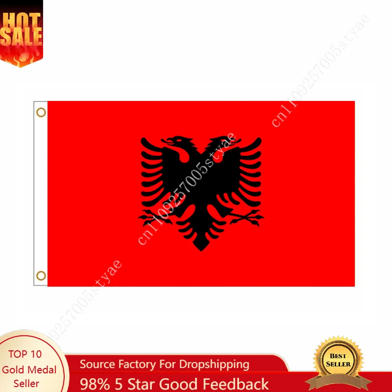 

Republic of Albania National Flags Wall decoration Sign Banner Poster For Outdoor indoor 90x150cm ALB AL National Flags Wall de