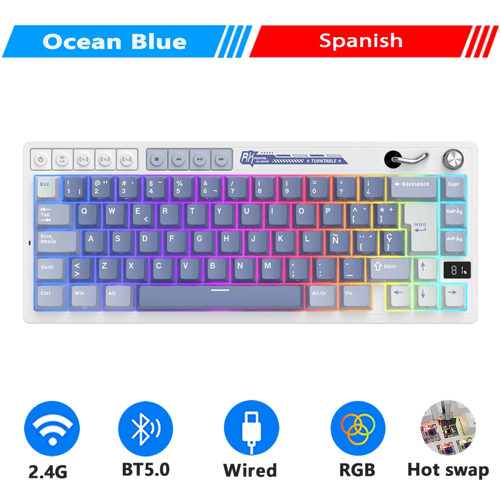 RK メカニカルキーボード M65 66キー RGB Bluetooth