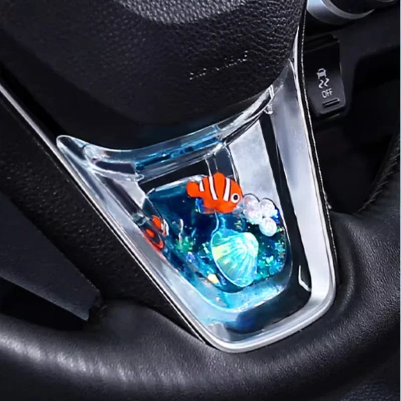 For Toyota Corolla/Wildlander/RAV4/Allion/Levin Car Steering Wheel Dynamic Sequins Interior Accessories Modified Car Accessories