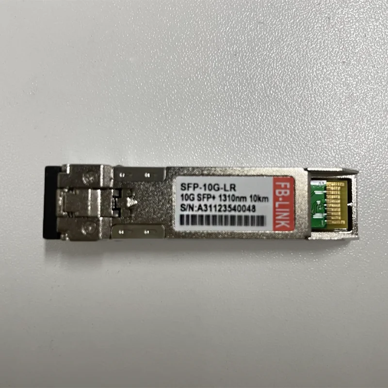 SFP + 10G LR 1310nm 10km وحدة ألياف مزدوجة الوضع أحادية متوافقة مع مفتاح Cisco Mikrotik Mellanox