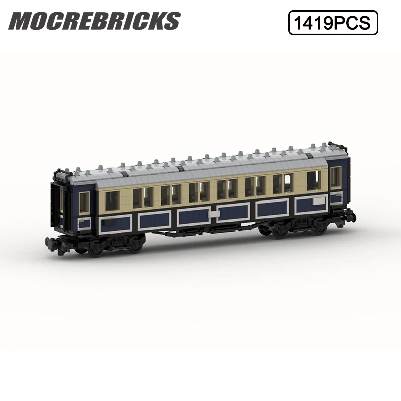 City Train Series Bavarian Express Train Class Passenger Building Blocks Model Educational Bricks Toys Children's Christmas Gift