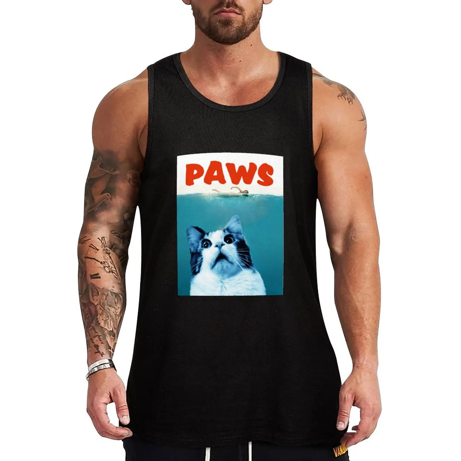 PAWS Tank Top sleeveless vests men clothings