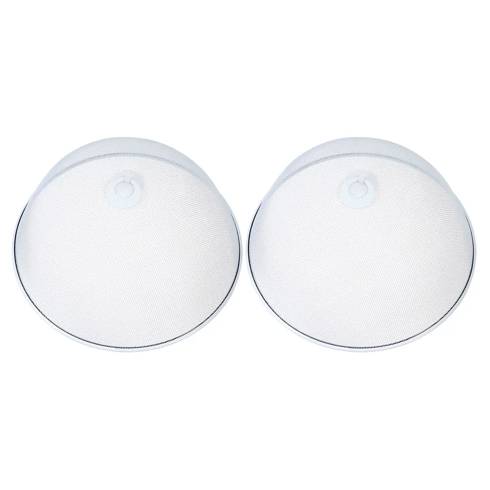 

2pcs Food Covers Kitchen Supplies Dustproof Insect Prevention Table Covers Food Protection Ventilation Design Practical