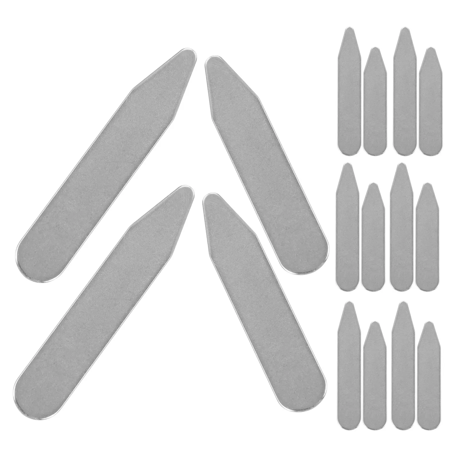 20Pcs Dress Shirt Collar Stays Stainless Steel Collar Stay Inserts for Men Women Unbreakable Support for Formal Business Wear