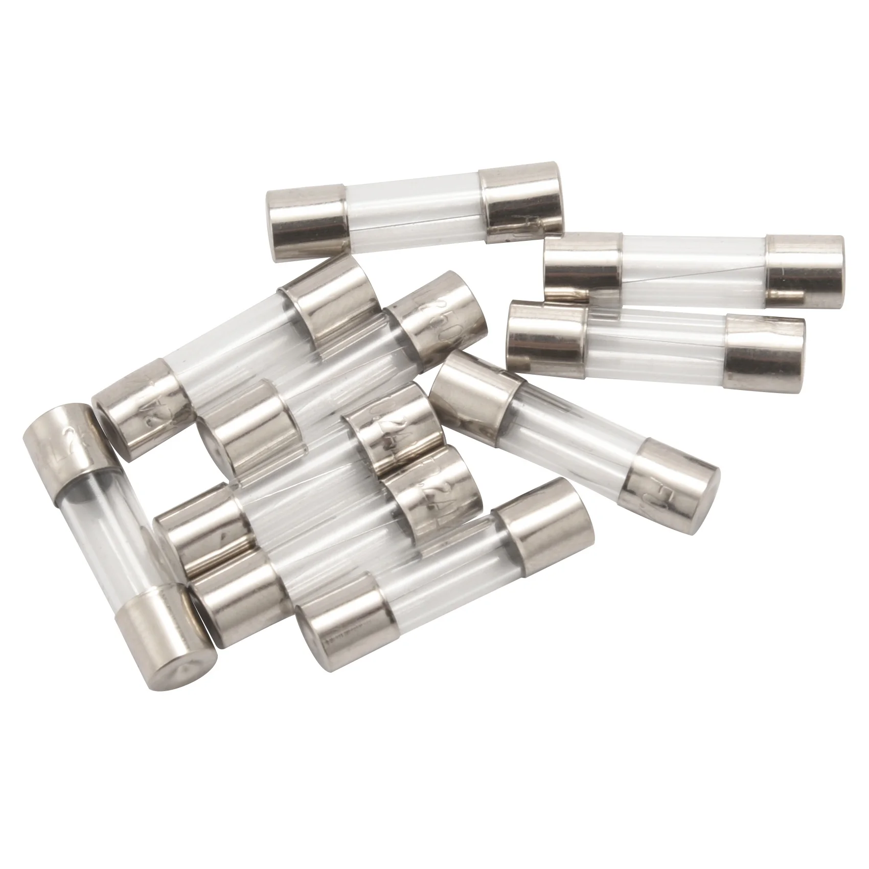 A62X 10Pcs 250V 0.2A 200mA Quick Fast Blow Glass Fuses Tubes 5mm x 20mm