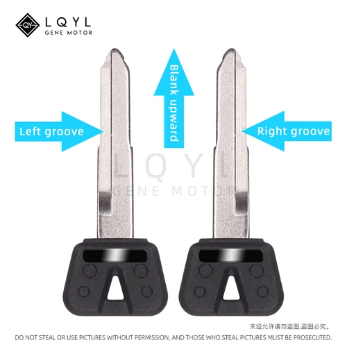 Imagen 2 del producto 12 Uds llave en blanco para motocicleta reemplazar llaves sin cortar para YAMAHA SVS400 XJR1200 FJR1300 R1 R6 FZ1 FZ4 FZ6 FZ8 S XJR400 XJ6 FZR400 SR400