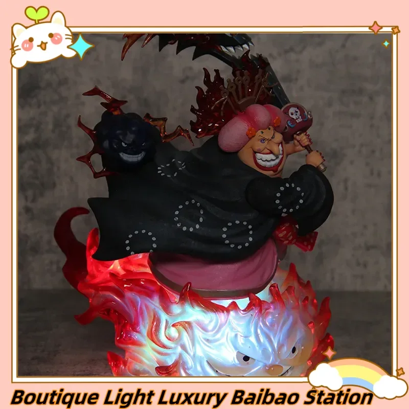 One Piece Quattro Imperatori Grande Mamma Charlotte Linlin Anime Action Figure 26 cm Ornamento da collezione Gk Statua Giocattolo Modello per i fan