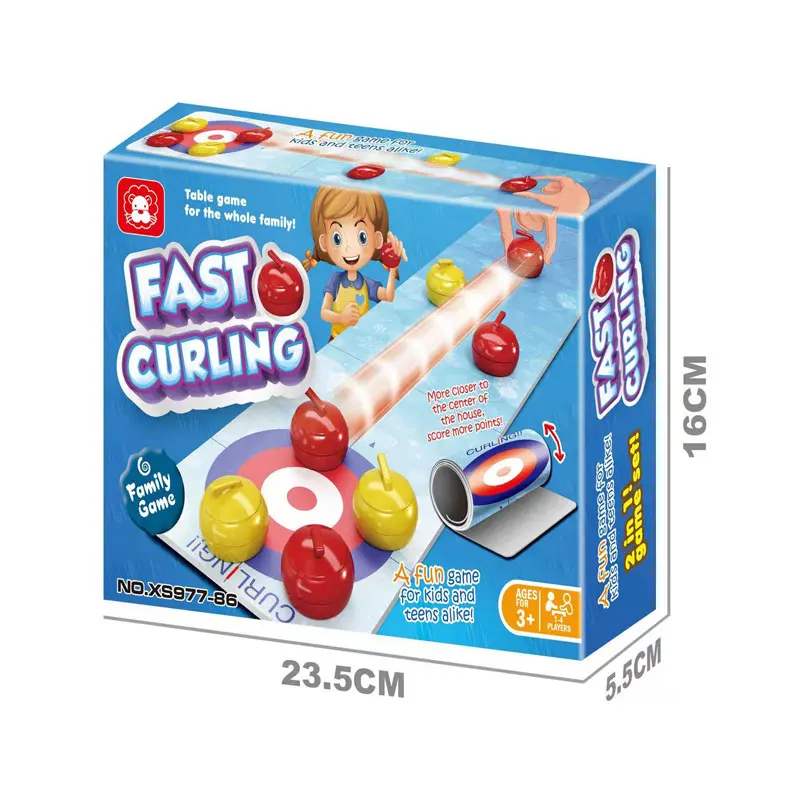 Kids&Teens Alike Indoor Sport Training Tabletop Board Game Fast Curling Toy For Whole Family