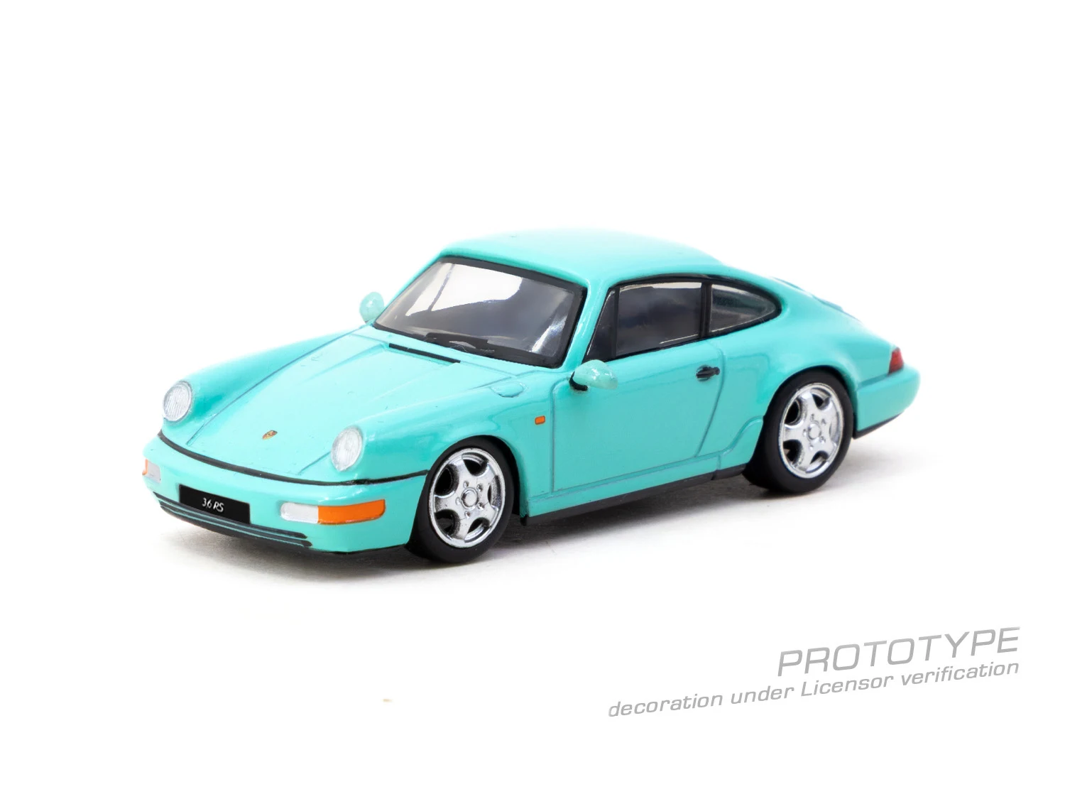 **Précommande**Tarmac Works TW 1:64 Carrera RS (964) Voiture miniature en métal vert menthe