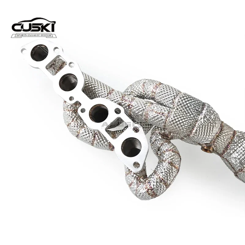Stainless steel exhaust manifold collector suitable for Lexus ISF 5.0 V8 2008-2014 automotive exhaust retrofit exhaust accessori