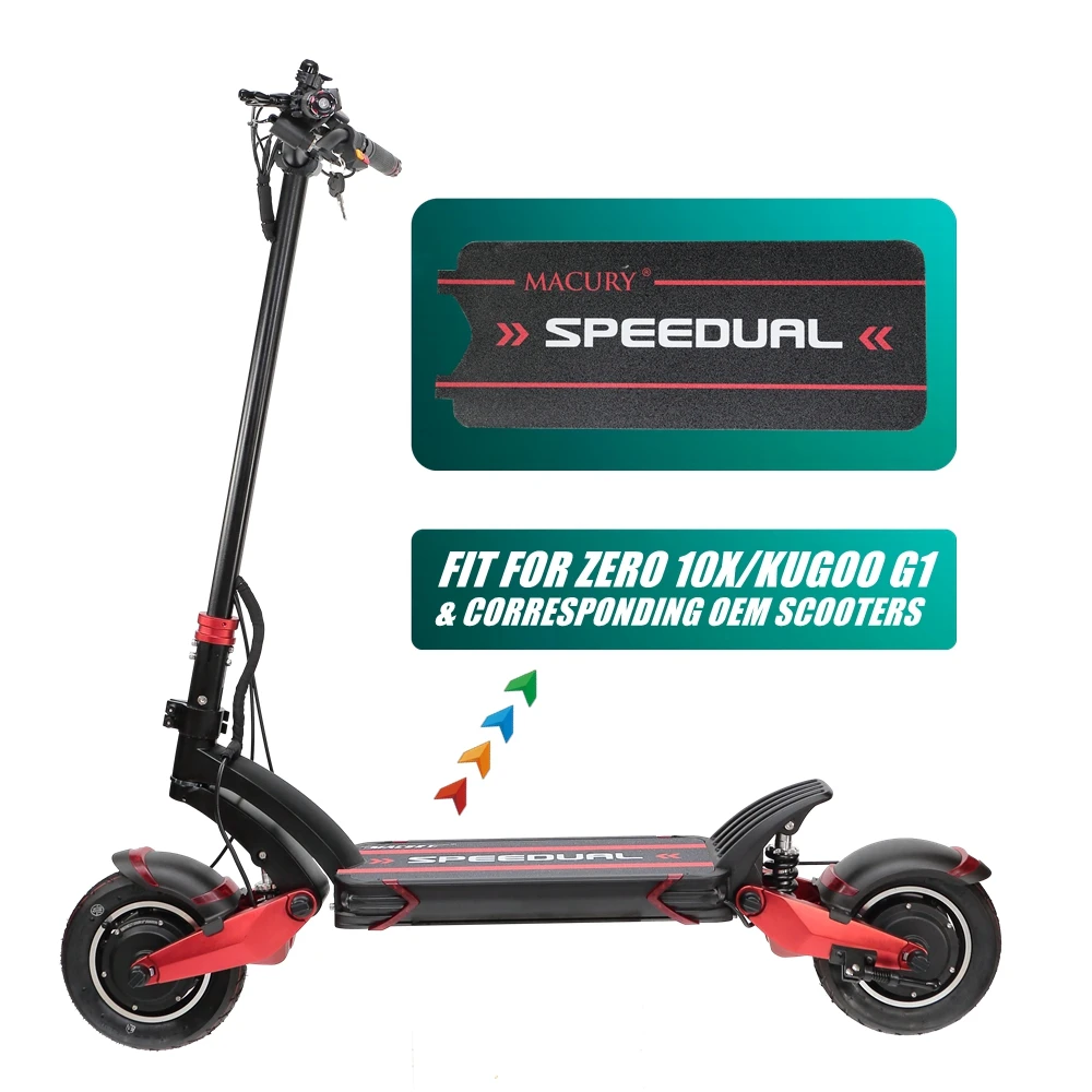 Adesivo per ZERO 10X T10-DDM KUGOO G1 volla Scooter elettrico decalcomania antiscivolo carta vetrata patinata carta abrasiva copertura del ponte antiscivolo