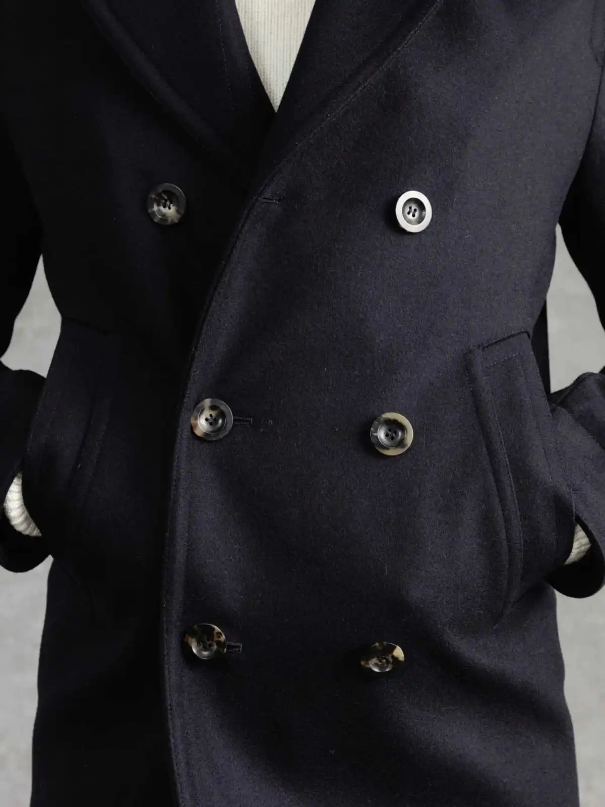 Manteau décontracté personnalisé pour hommes, pardessus de gentleman, vêtements d'extérieur à double boutonnage, veste de rue vintage, blazer de mariage, adt