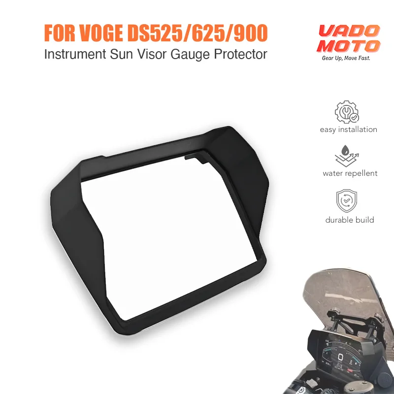 

for VOGE DS625 Speedometer Dashboard Sun Visor DS525 DS900 2024 2025 Instrument Cluster Cover Gauge Hood Screen Sunshade