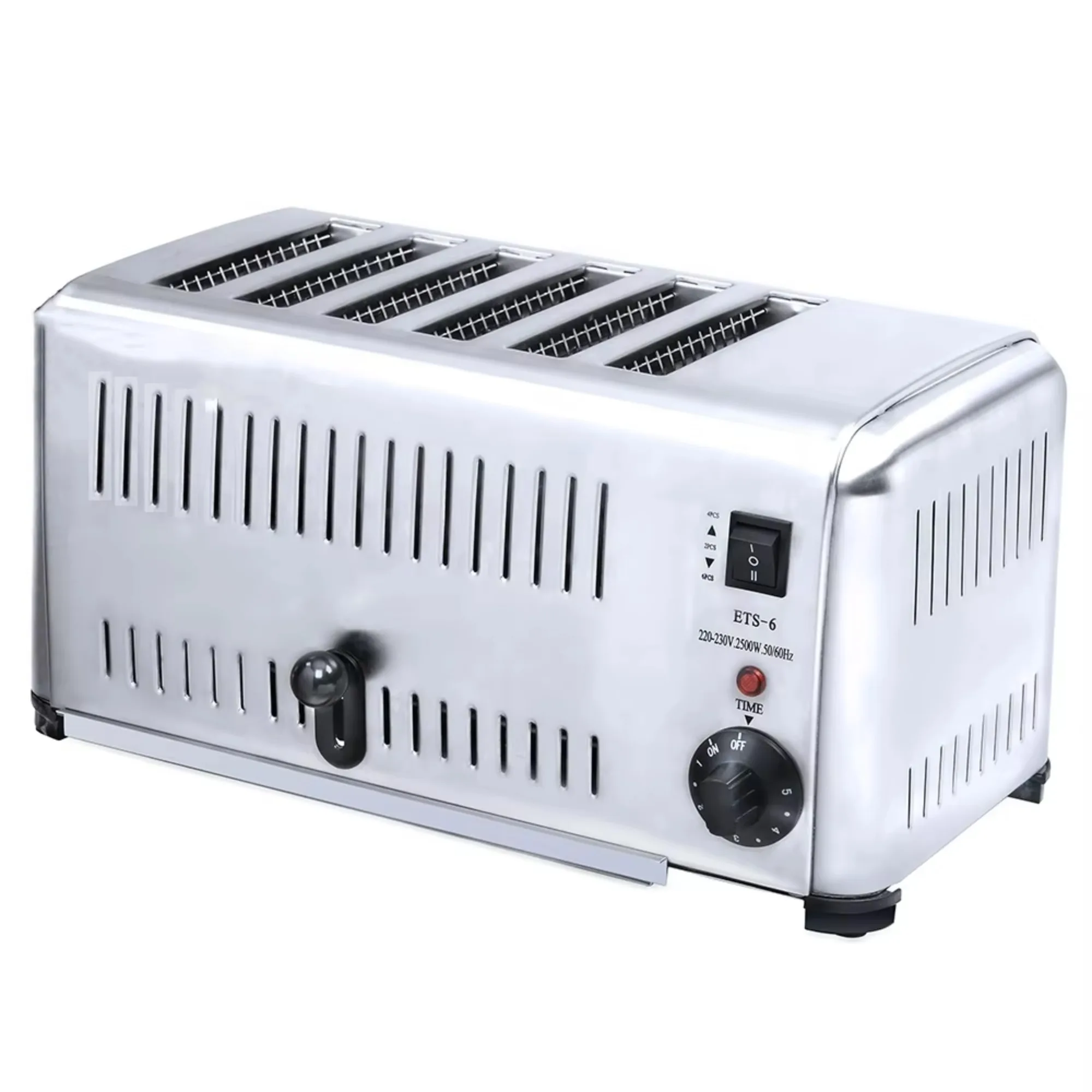 Electric 6 Slice Toaster  Machine  with Time Function Automatic Conveyor Toaster