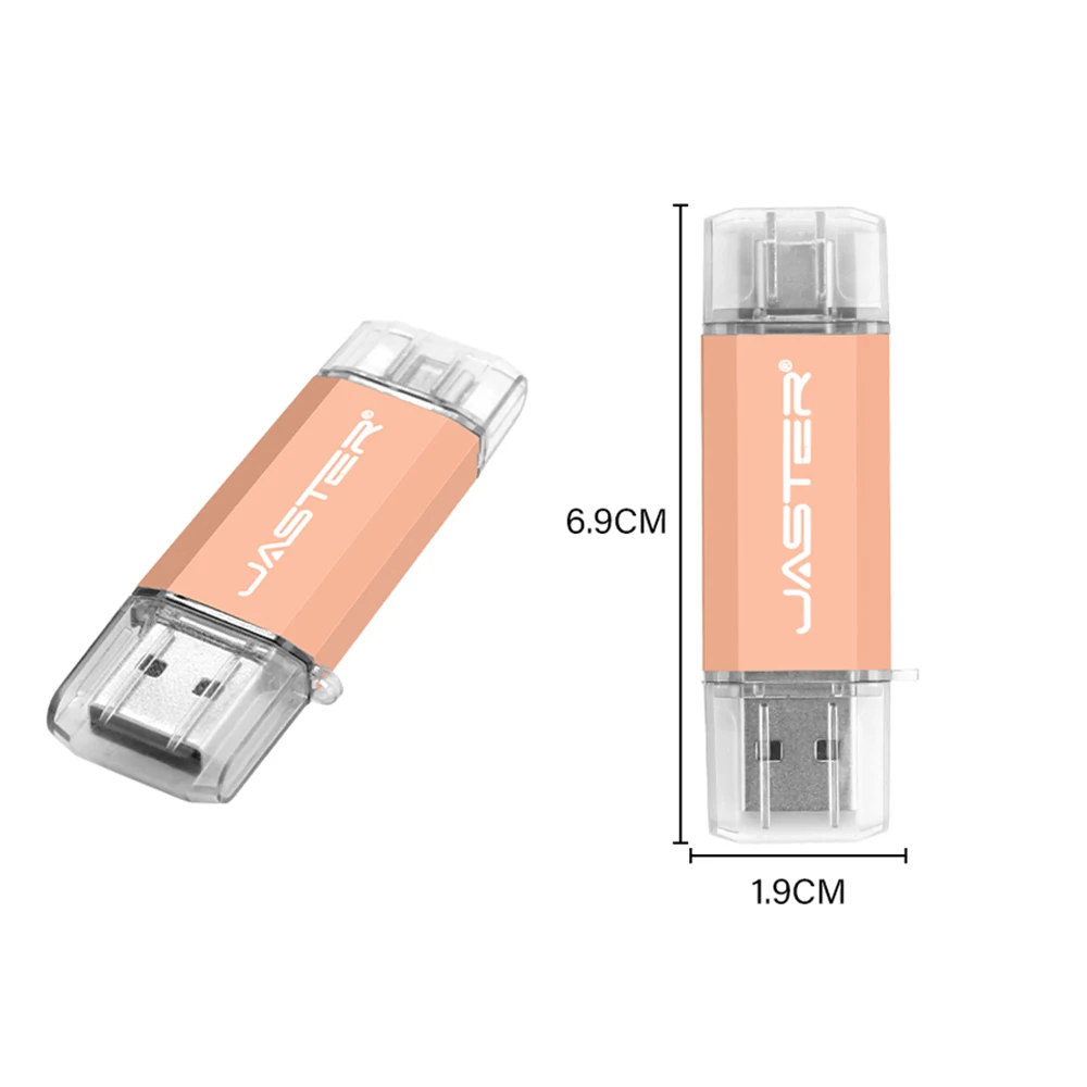 JASTER TYPE-C USB3.0 2 IN 1 USB Stick 128GB Business Gift Pen Drive 64GB High Speed Memory Stick 32GB USB 3.0 Flash Drive 16G 8G