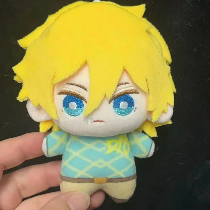 10CM Anime Dio Diego Brando poupée Anime Figure en peluche coton peluche jouet marionnette Cosplay Kawaii pendentif mascotte cadeaux de noël