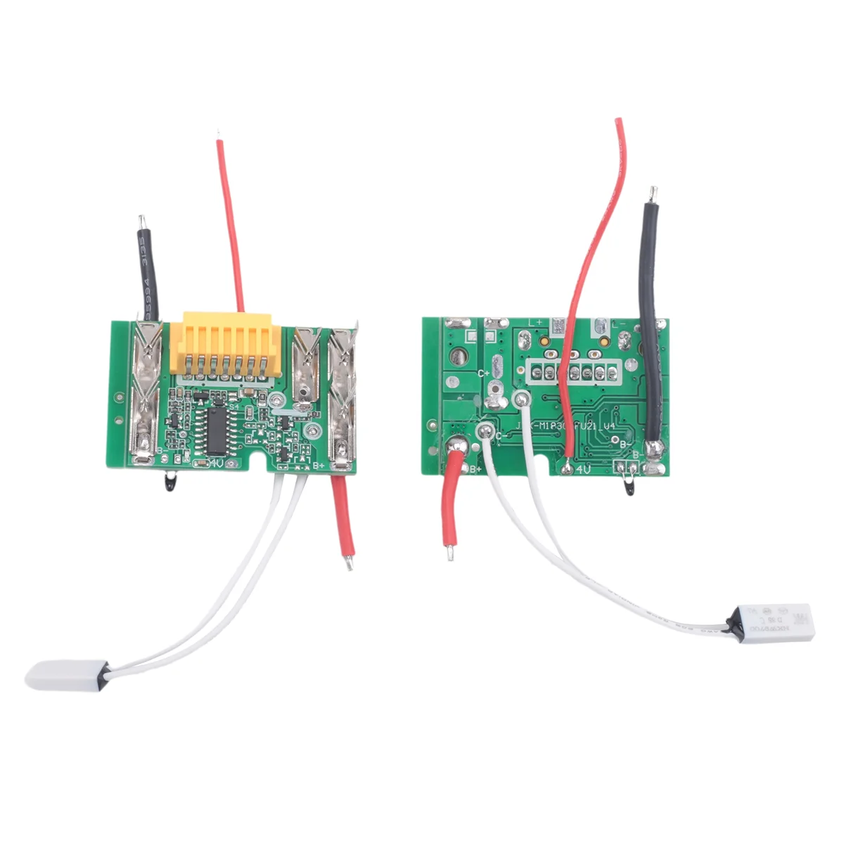 BVBV 2 Buah Bagian Papan Modul Sirkuit PCB 18V Chip Baterai Pengganti Papan PCB untuk Makita BL1830 BL1840 BL1850 LXT400