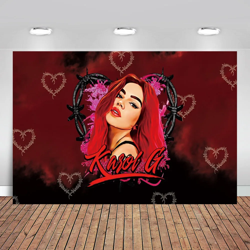 Latina Party Bichota Karol G Backdrop Photography Custom Birthday Background Vinyl Photo Banner Background Photography