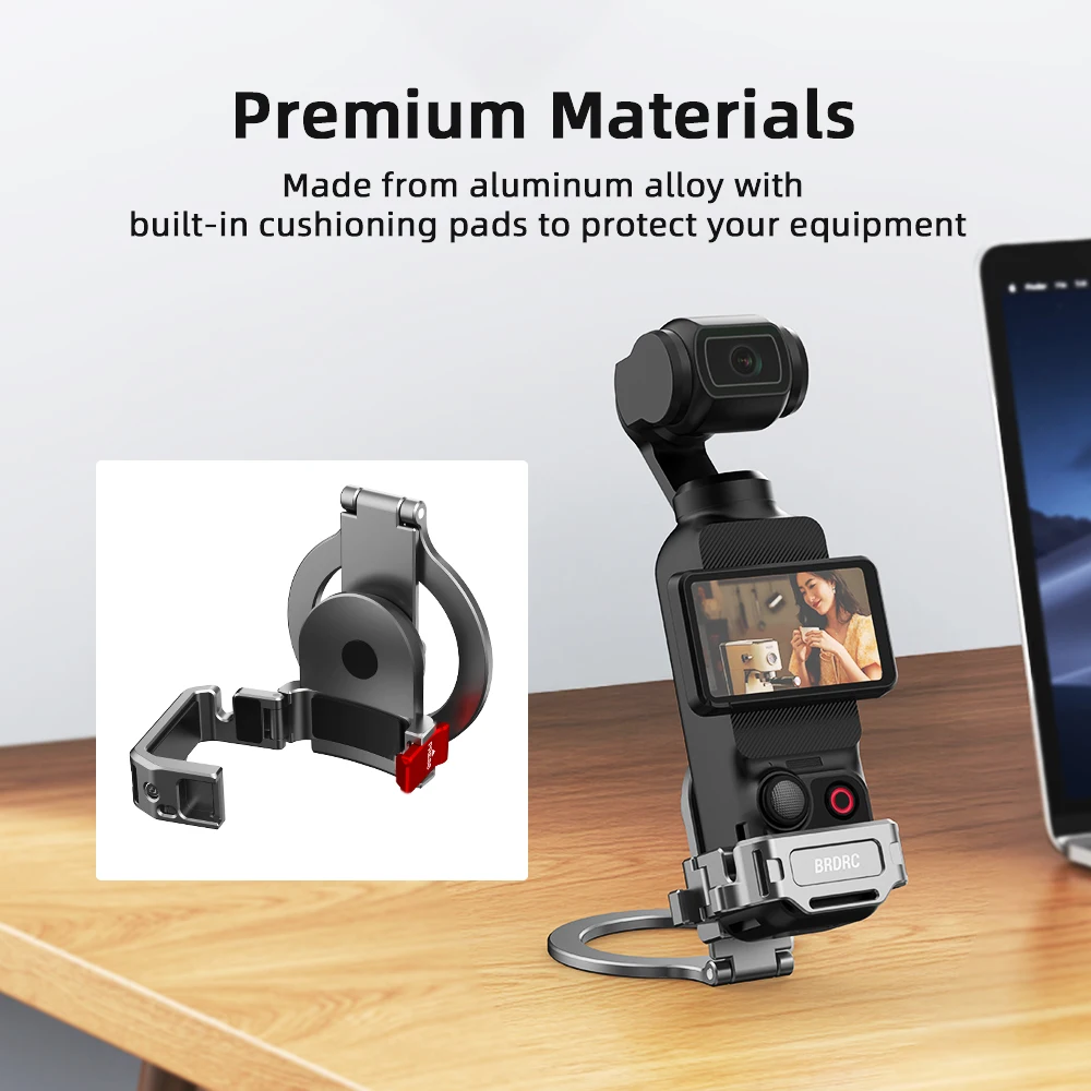 BRDRC Magnetischer Adapter für DJI Pocket 3 Teleprompter-Halterung, Kamera-Livestreaming-Halterung, Erweiterungsrahmen-Zubehör – Detail 4