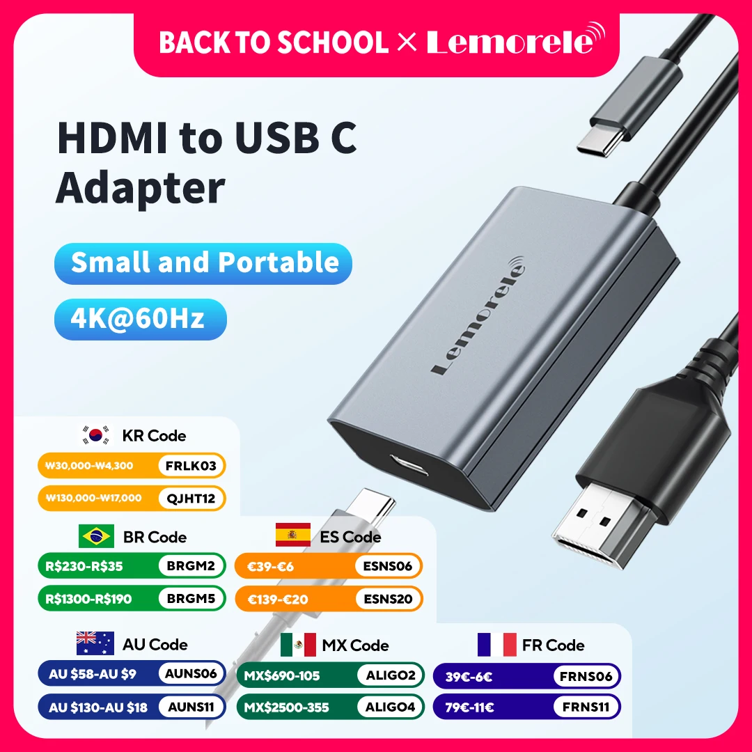 Hdmi Arc Cable - Lemorele HDMI to TYPE-C Adapter 4K