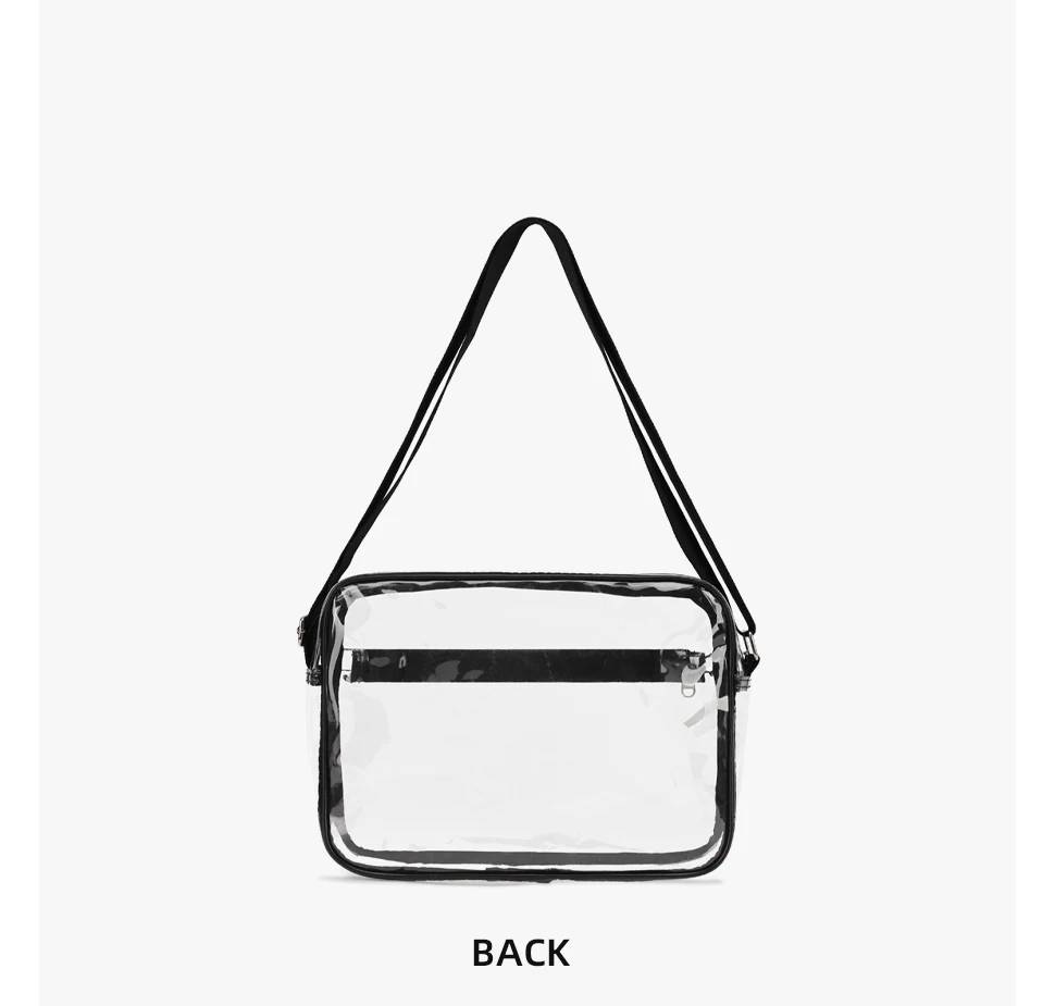 TINYAT Damen-Umhängetasche aus PVC-Material, transparent, wasserdicht, leicht, Umhängetasche, Konzert, Stadionveranstaltungen, Patry, Brusttasche – Detail 21