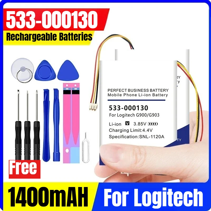 

Battery for Logitech Harmony Ultrathin Touch F540 T630 950 K830 G903 G930 UE9000 G900 Ik1041 MX1000 YR0073 M-RO052 Elite