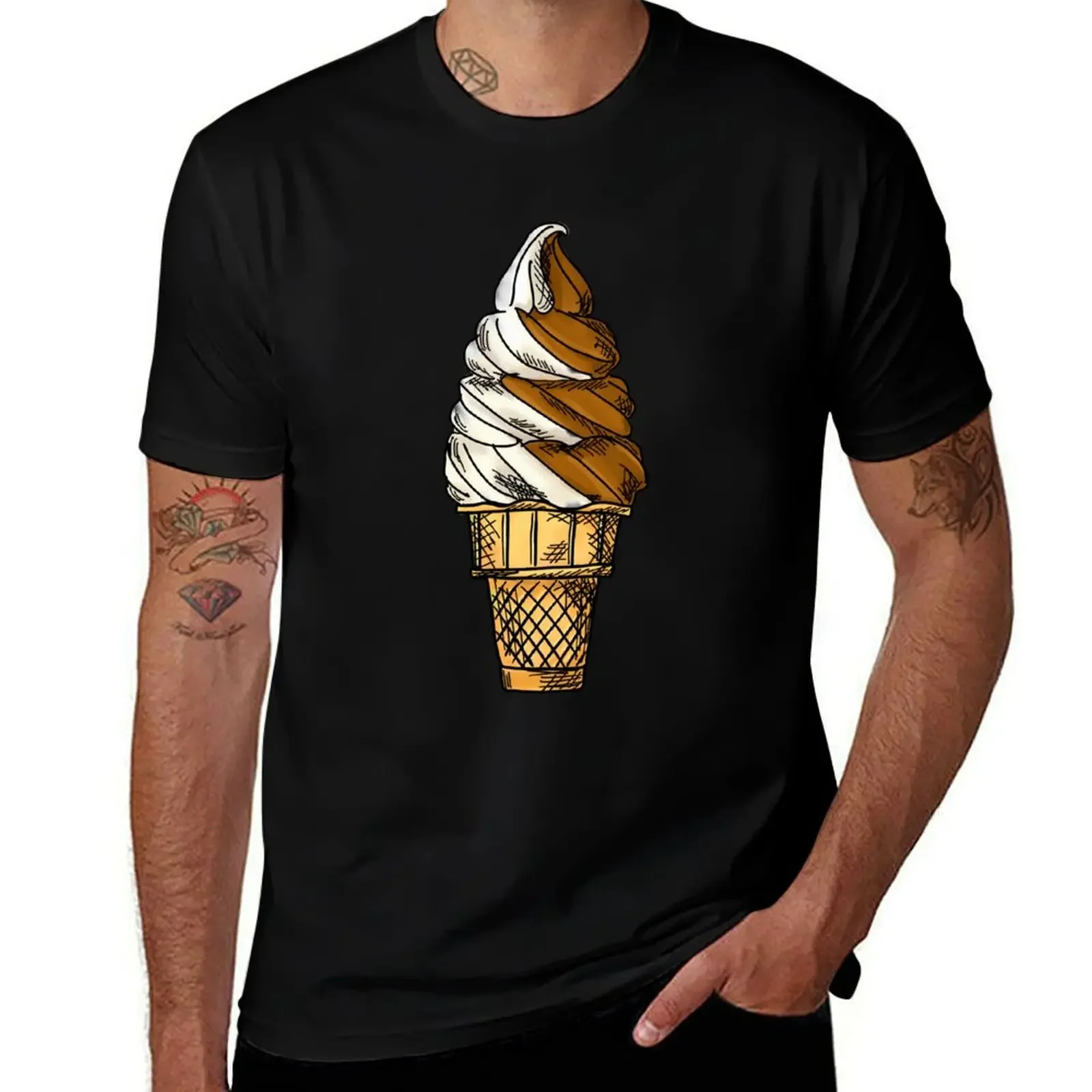 Blue Soft Serve T-Shirt graphic t shirt vintage quick-drying mens graphic t-shirts