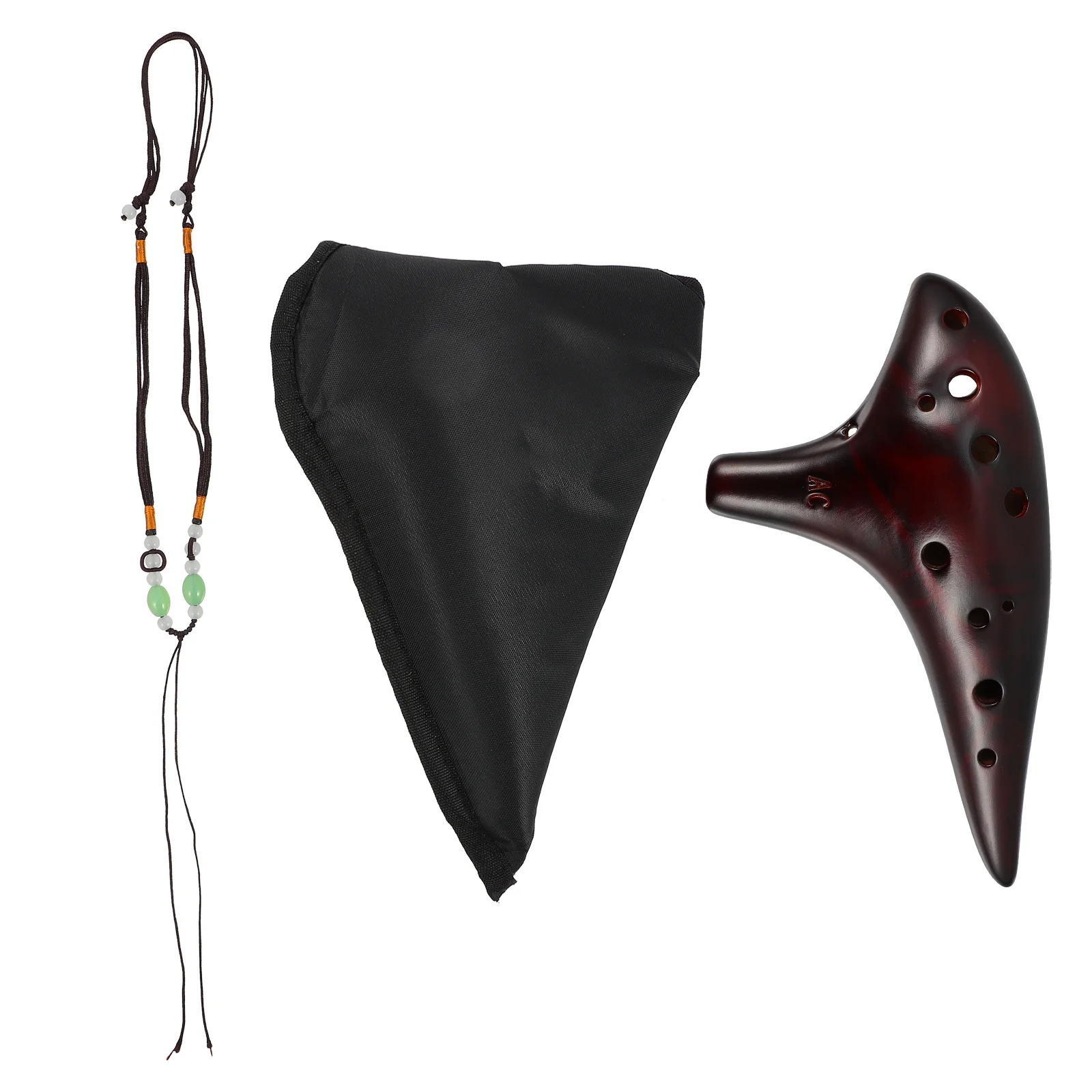 

1Set Portable Ceramic Ocarina 12 Holes Alto C Music Instrument Gift for Beginners 12 Holes Ocarina Music Instrument