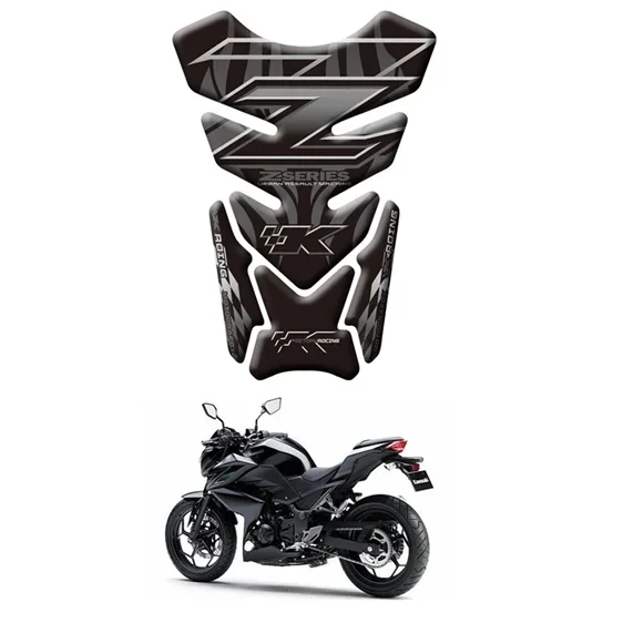 For KAWASAKI Z250 Z300 Z400 Z650 Z750 Z800 Z1000 Z900 Motorcycle Tank Pad Protector 3D Gel Sticker Decal - 3