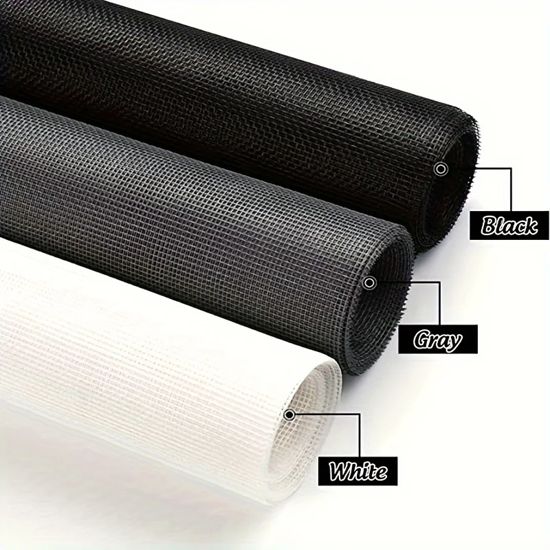 Faser-Netzgewebe Ersatz, Geeignet für Türen und Hoffenster, Weich und Langlebig, Mückensicher