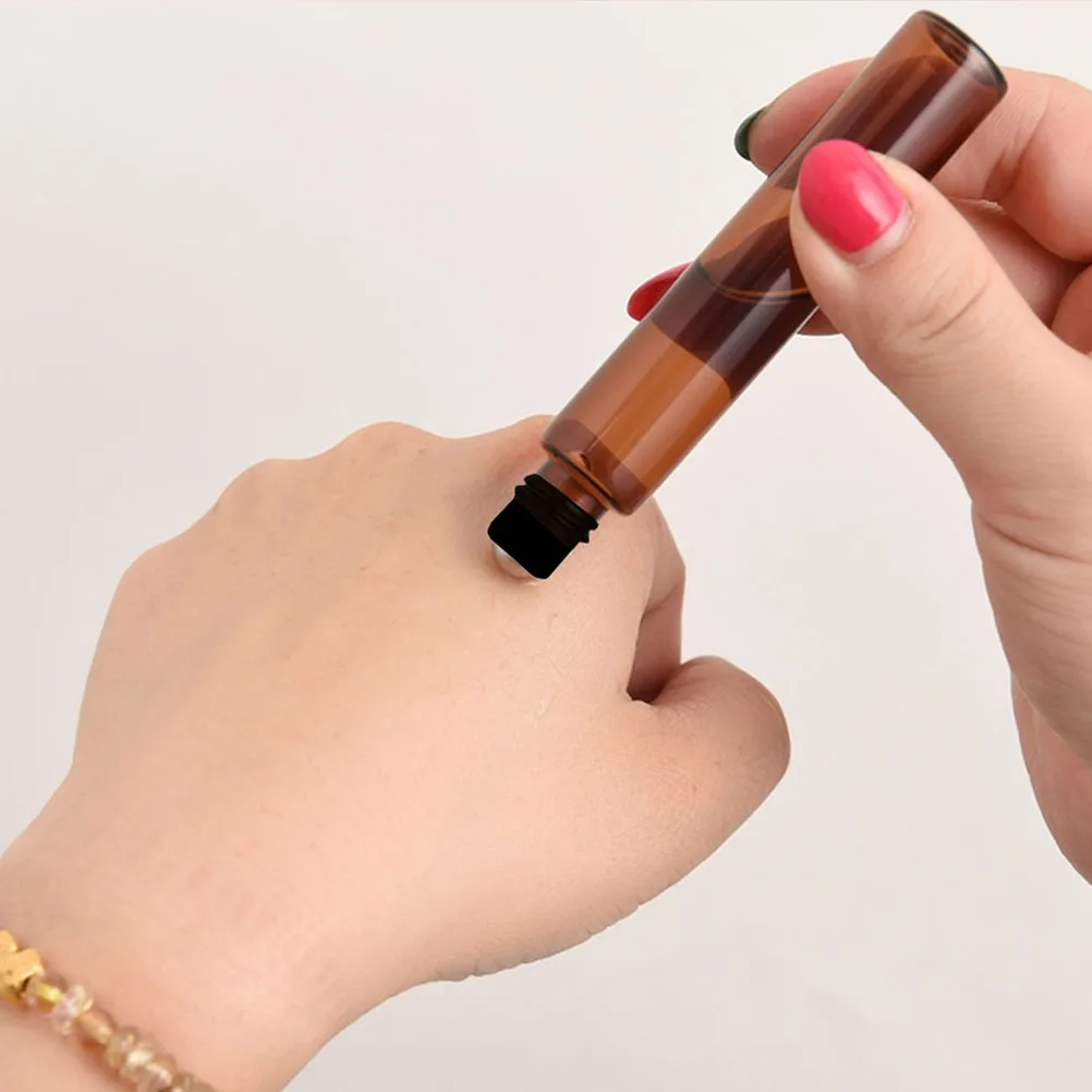 20 個の香水ボトル小さなガラスローラーボールボトル漏れ防止ポータブルエッセンシャルオイルサブパッケージ容器旅行