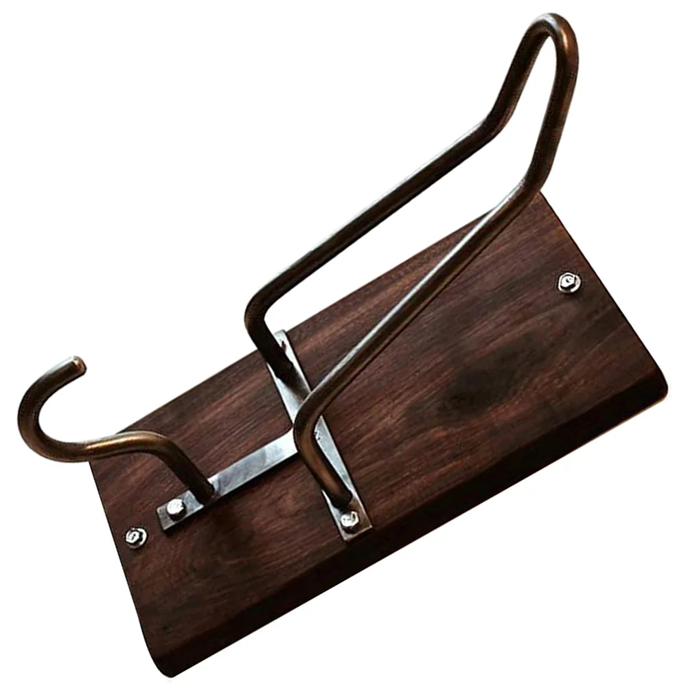 

Wall Mount Stand Jacket Hook Wood Motorcycle Rack Storage Bracket Random Color Metal AccessoriesHelmet Hanger Under Desk