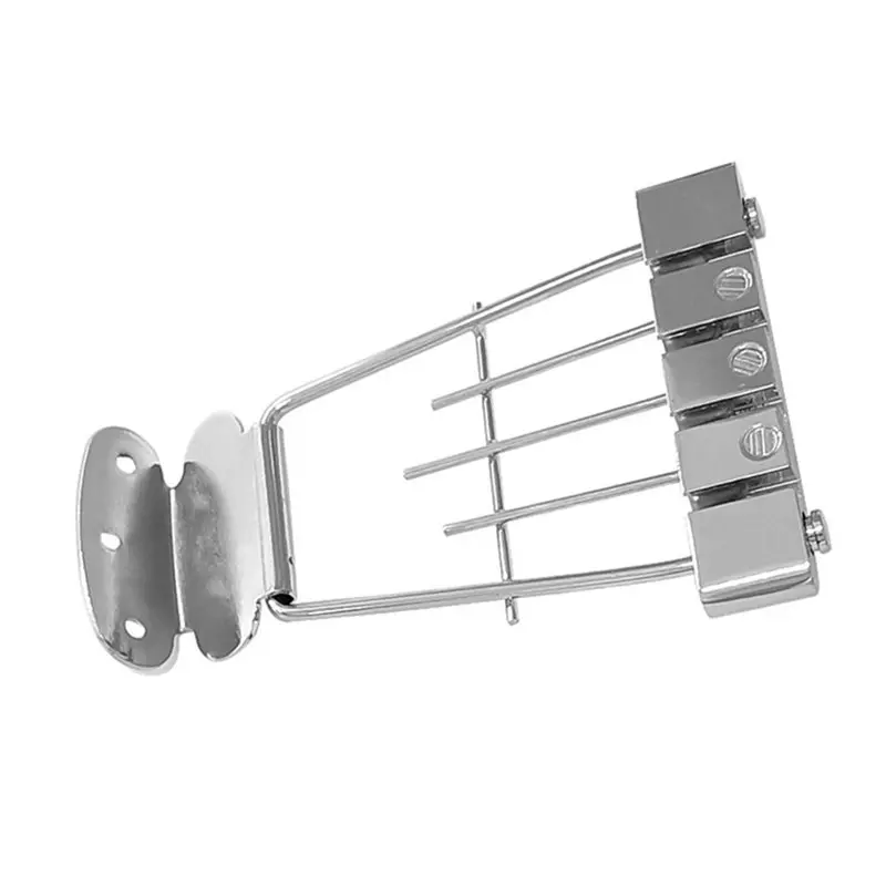 RTENTE-4 String Bass Guitar Bridge Tailpiece Electric Bass Accessories Replacement Part For Electric Bass