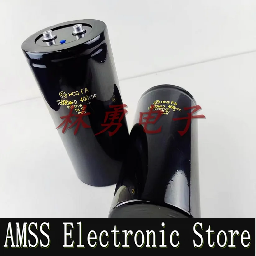 

AMSS 450V15000uF 400V 15000uf MFD VDC Imported Hitachi electrolytic capacitor screw pin