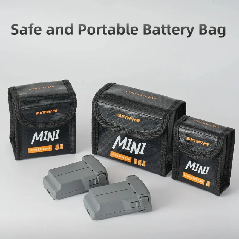 حقيبة أمان لبطارية ليثيوم بوليمر من Sunnylife لـ DJI Mini 5/4/3 Pro/Mini 3 ملحقات حقيبة مقاومة للانفجار ومقاومة للحريق #4