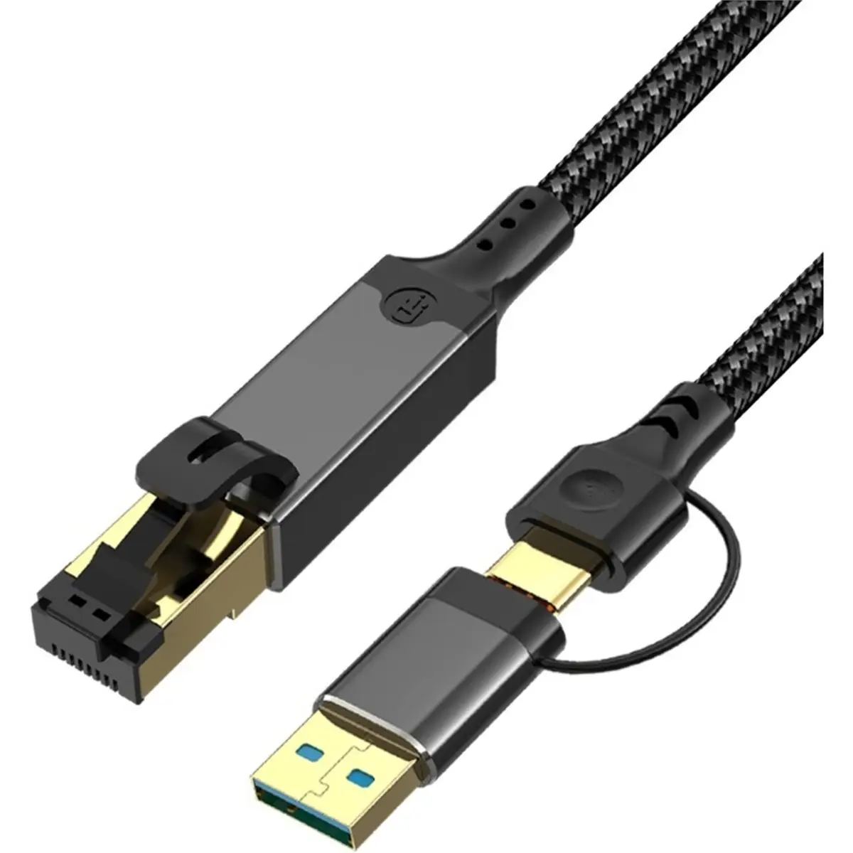 【CYBER MONDAY】10/100/1000Mbps USB C to Ethernet Cable USB3.0 Type C to RJ45 Gigabit LAN Network Converter Adapter Cable CAT6 Cab