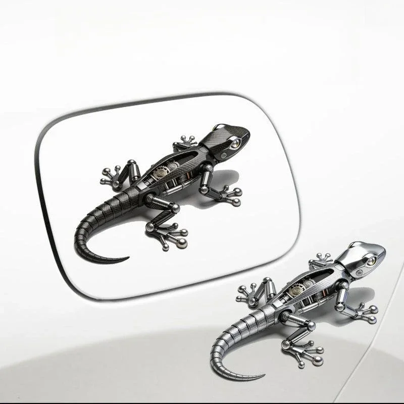 Mechanical gecko pattern; decorative stickers for car windows; waterproof vinyl stickers for motorcycles.Trunk trim stickers