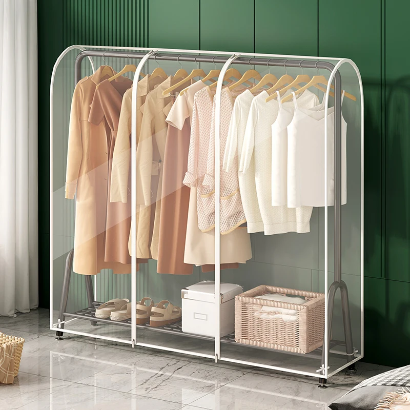 

Oversized Waterproof Dustproof Clothes Dust Cover Garment Suit Dress Coat Hanging Organizer Transparent Wardrobe Storage Bag