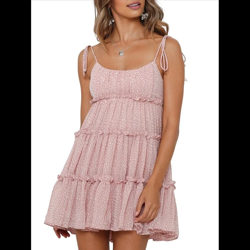 Women Casual Dress Sexy Spaghetti Strap Spaghetti Strap Fashionable High Quality New Arrival Trendy Comfortable Premium