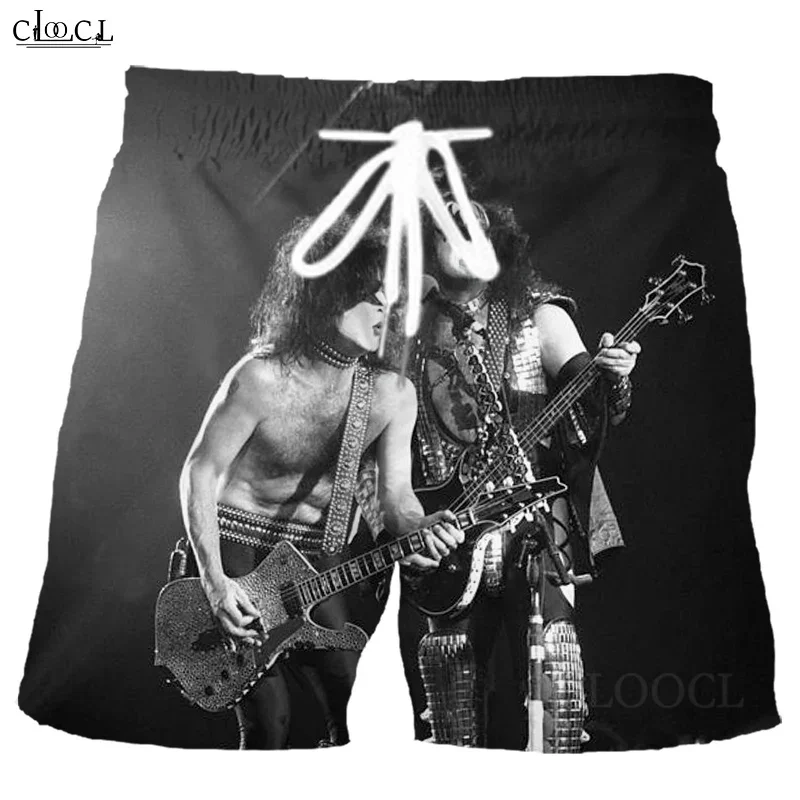 Newest Popular Metal Rock KISS Band 3D Print Men Summer Shorts Hip Hop Harajuku Beach All-match Sweatpants Drop Shipping