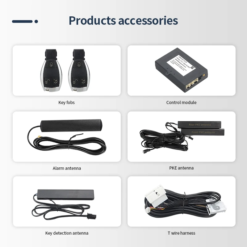 Smart Key PKE Passive Keyless Entry Fit For Benz S W222 GLC X253 With Factory OEM Push Start Button & Comfort Access
