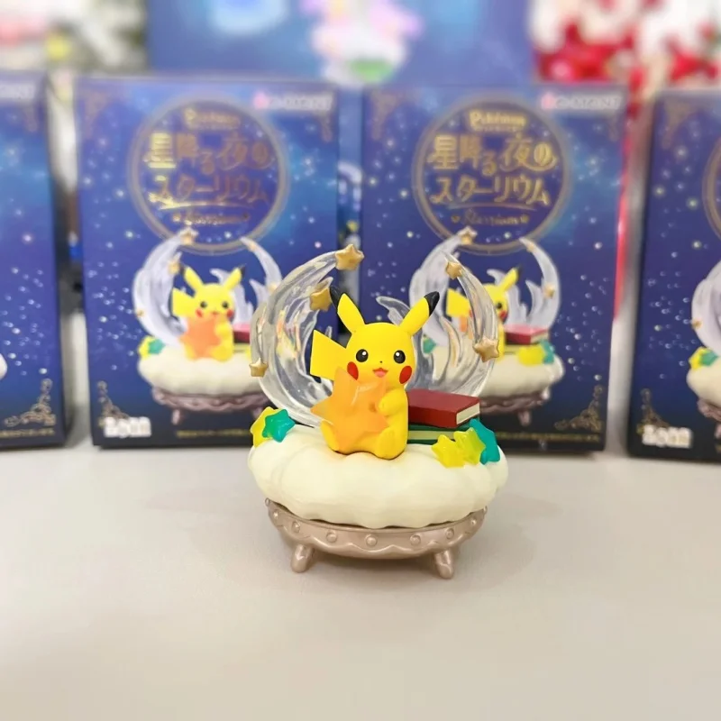 New Pokemon Starlit Sky Pikachu Gardevoir Umbreon Espeon Jirachi Lapras Blind Box Gifts Toy Model Anime Figures Collect Ornament