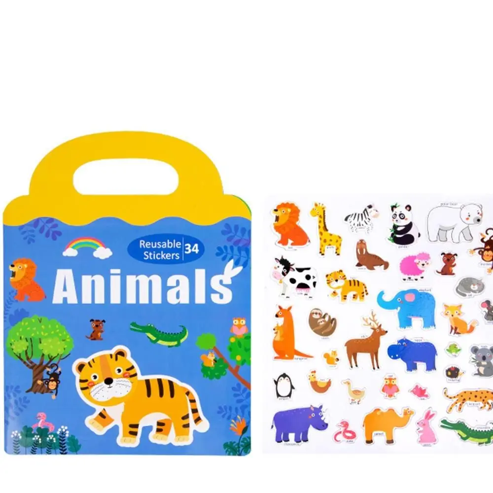 Puzzle Animal Cognitivo para Educação Infantil, Exercício Animal, Etiqueta Puzzle Magnético, Brinquedo Cognitivo, Tridimensional