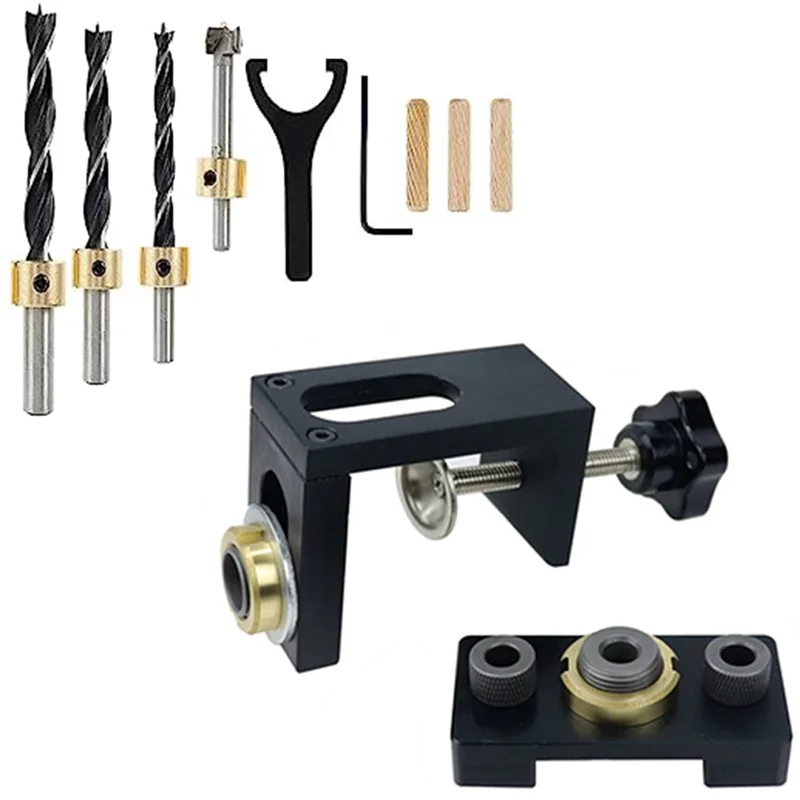 

AC23-Woodworking Drill Locator Locator Drill Kit Straight Hole Punch Locator For Woodworking Drill Locator Hole Punch Dowel Loca