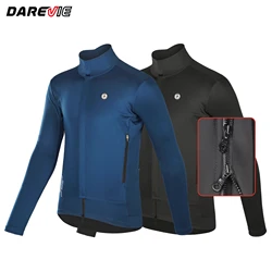 DAREVIE Cycling Jacket Winter Thermal Fleece Cycling Extreme Soft Shell Hot Warm Up Windproof 10 Water Resistance For -5~10 ℃